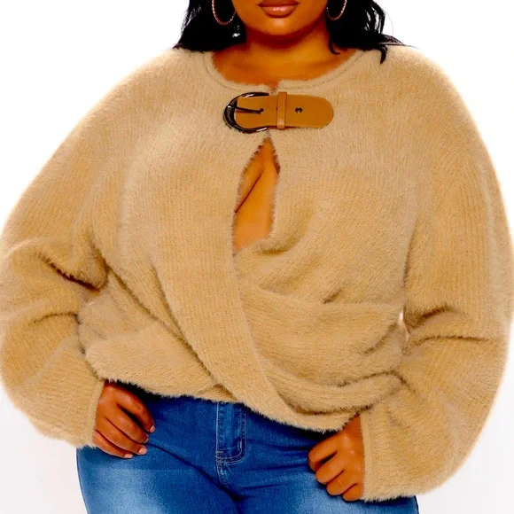 Fashion Nova | Sweaters | Sexy Winter Exposure Sweater Mocha | Poshmark